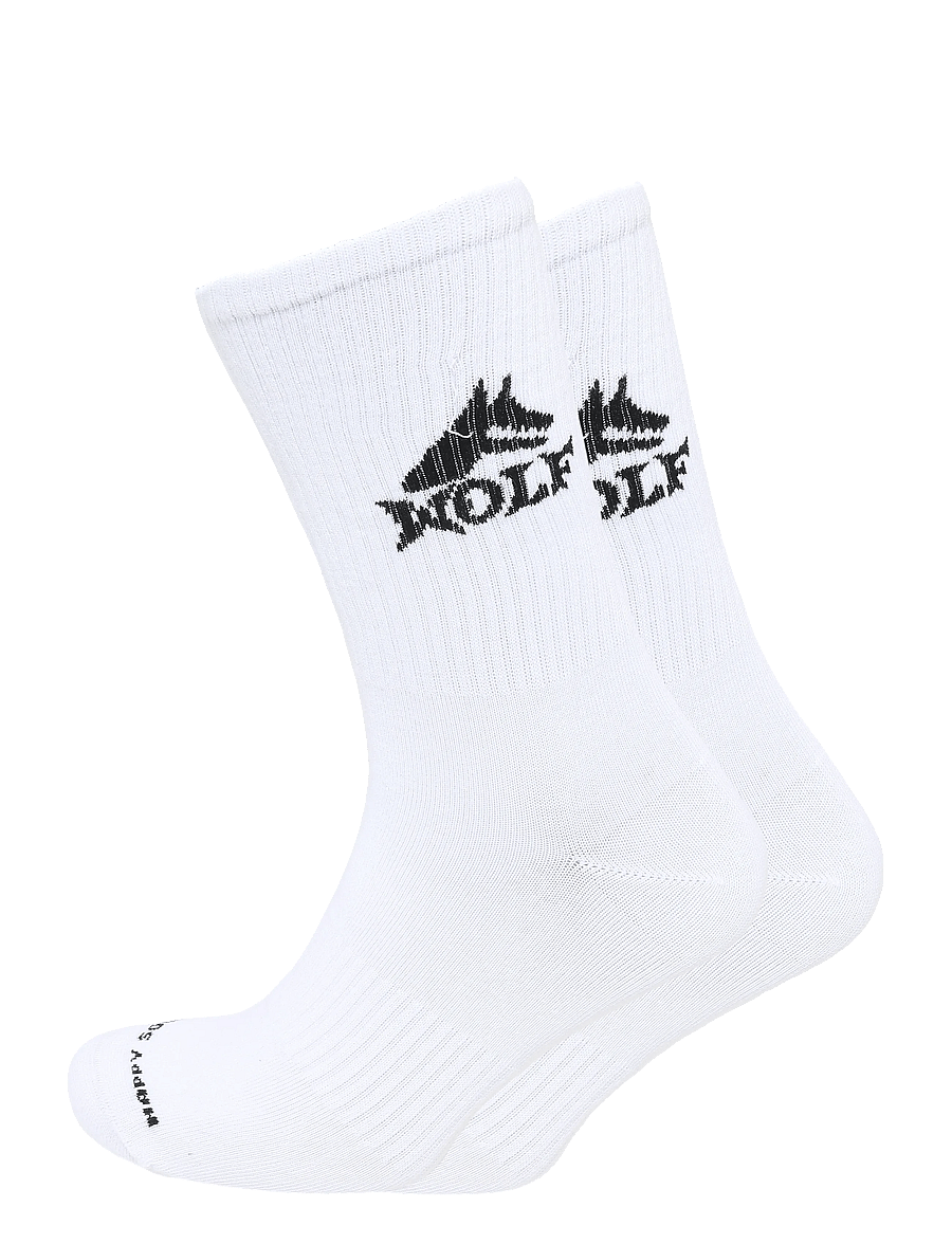 Happy Socks - Wolf Sneaker Sock - klassikalised sokid - white - 0