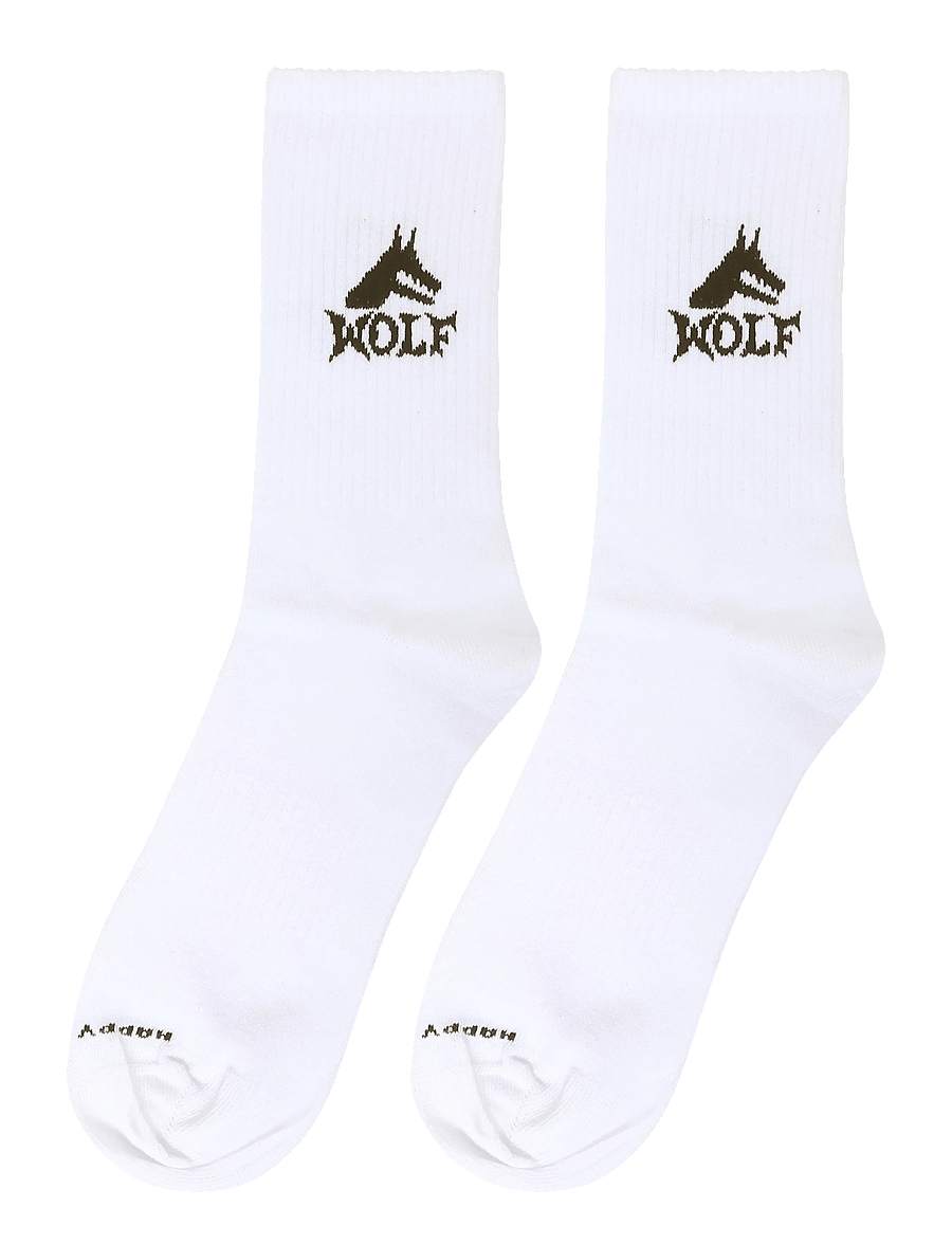 Happy Socks - Wolf Sneaker Sock - klassikalised sokid - white - 1