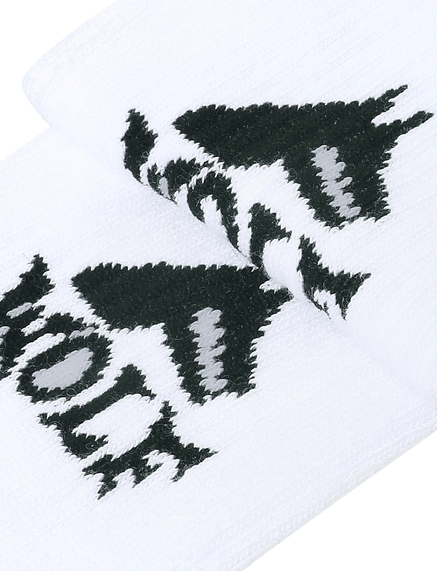 Happy Socks - Wolf Sneaker Sock - klassikalised sokid - white - 2