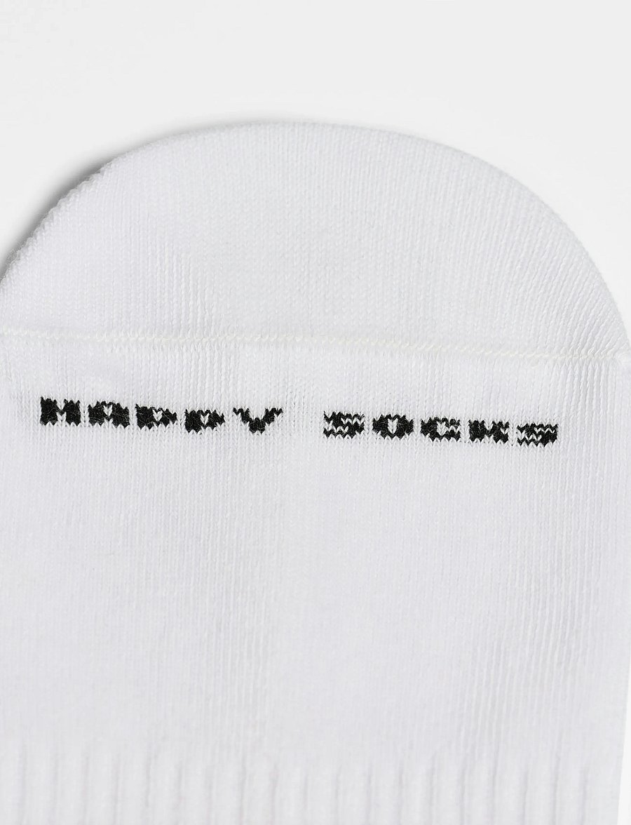 Happy Socks - Wolf Sneaker Sock - tennissocken - white - 2