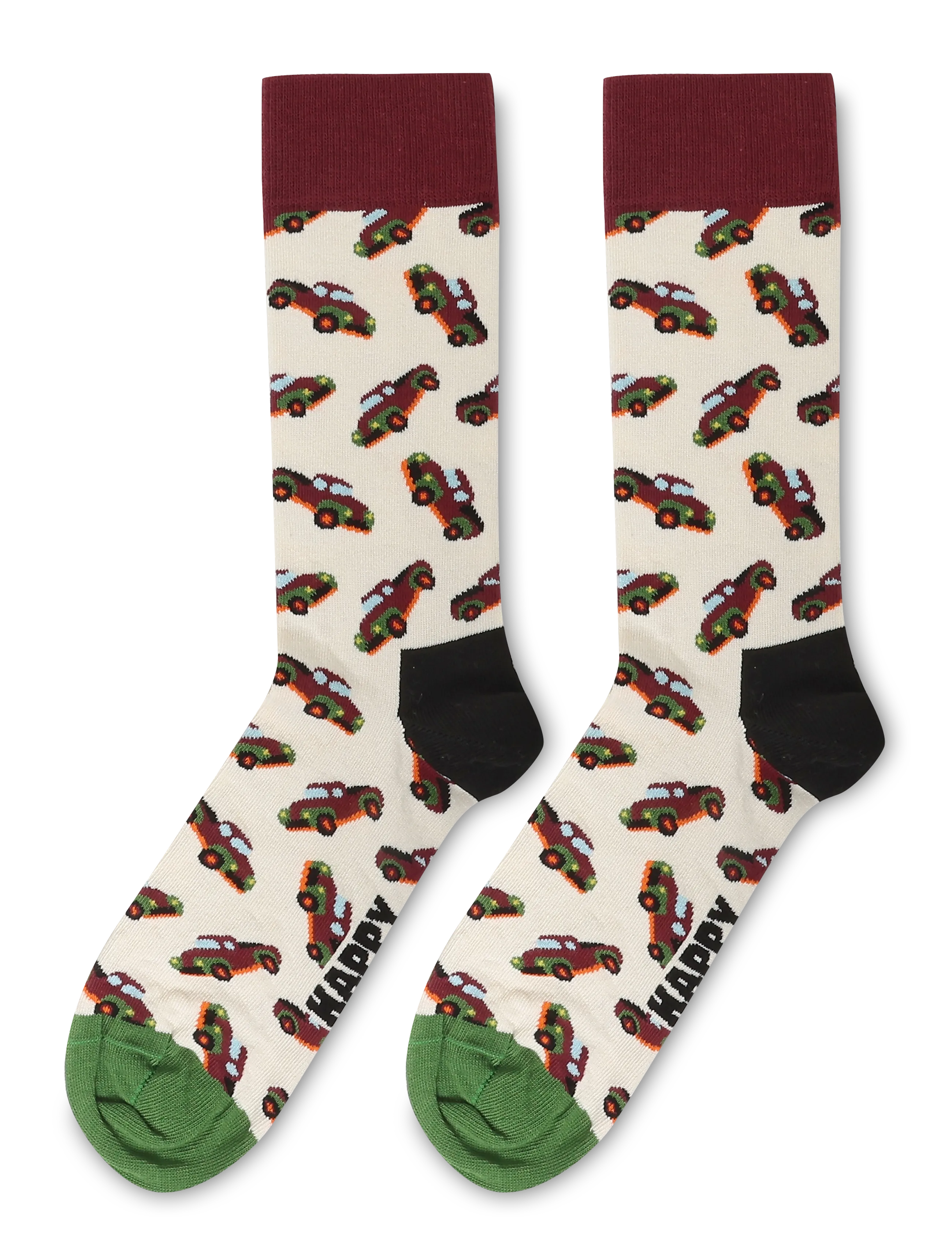 Happy Socks - Pickup Truck Sock - lowest prices - white - 1