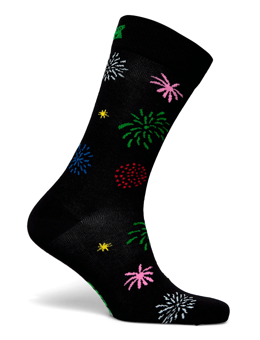Happy Socks - Fireworks Sock - vanliga strumpor - black - 1
