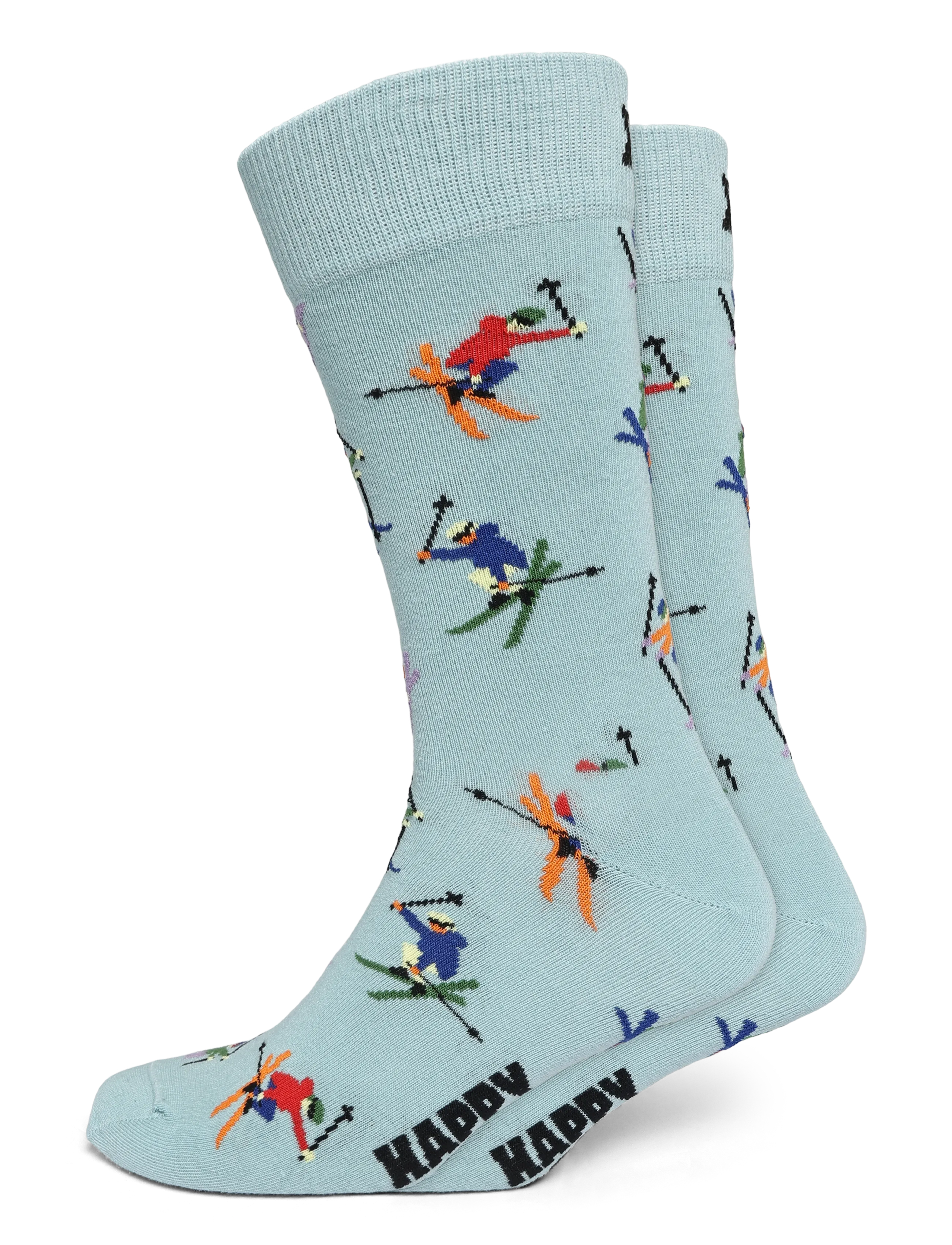 Happy Socks Skiing Sock - Sokid - LIGHT BLUE / grey