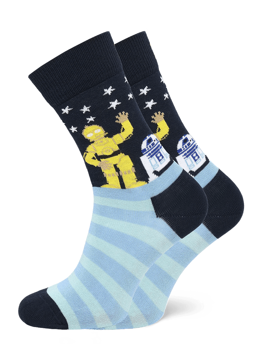 Happy Socks - STAR WARS™ Droid Friends Sock - vanliga strumpor - navy - 0