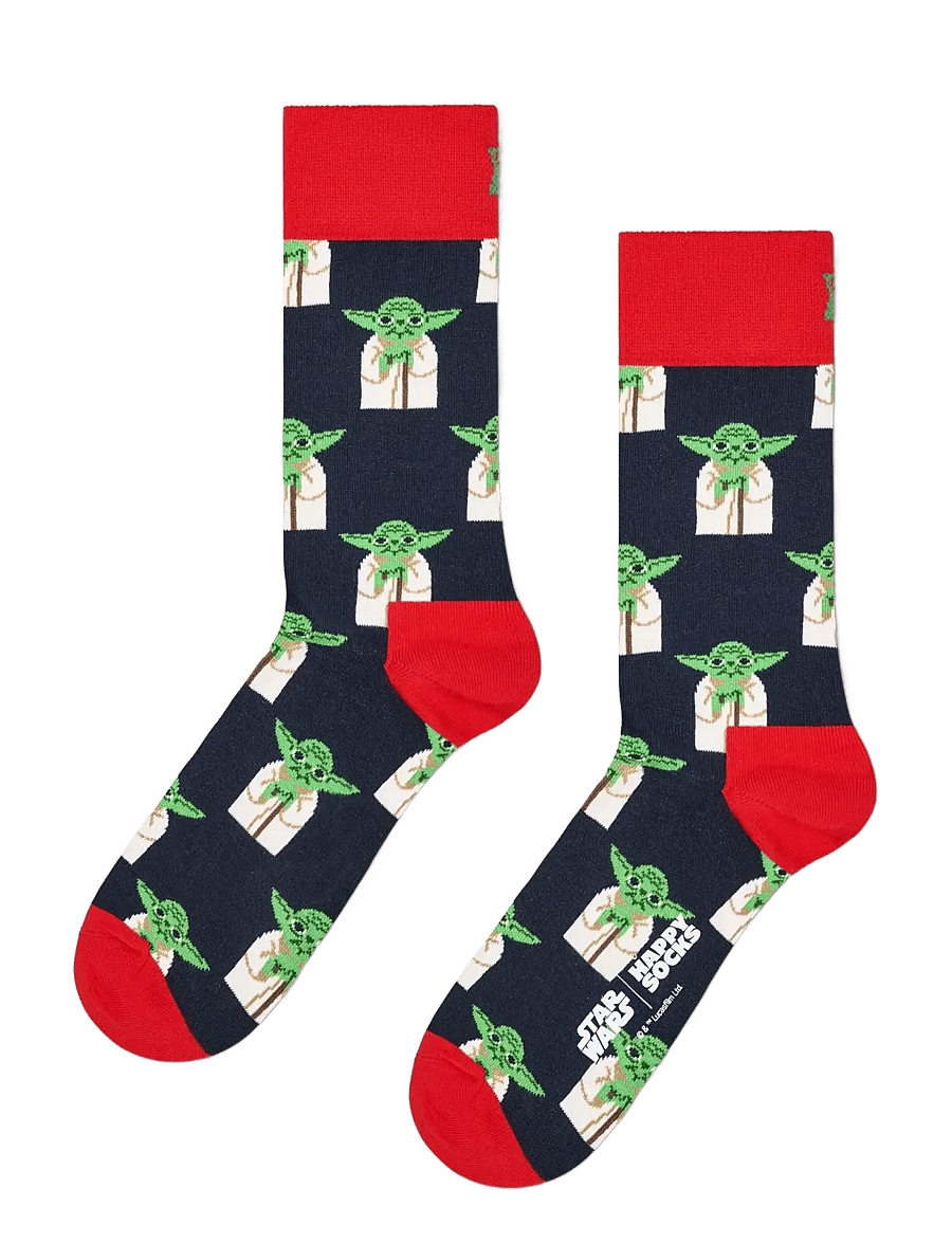 Happy Socks - STAR WARS™ Master Yoda Sock - navy - 0