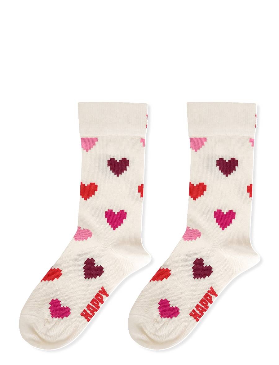 Happy Socks - Pixel Heart Sock - normale socken - white - 1