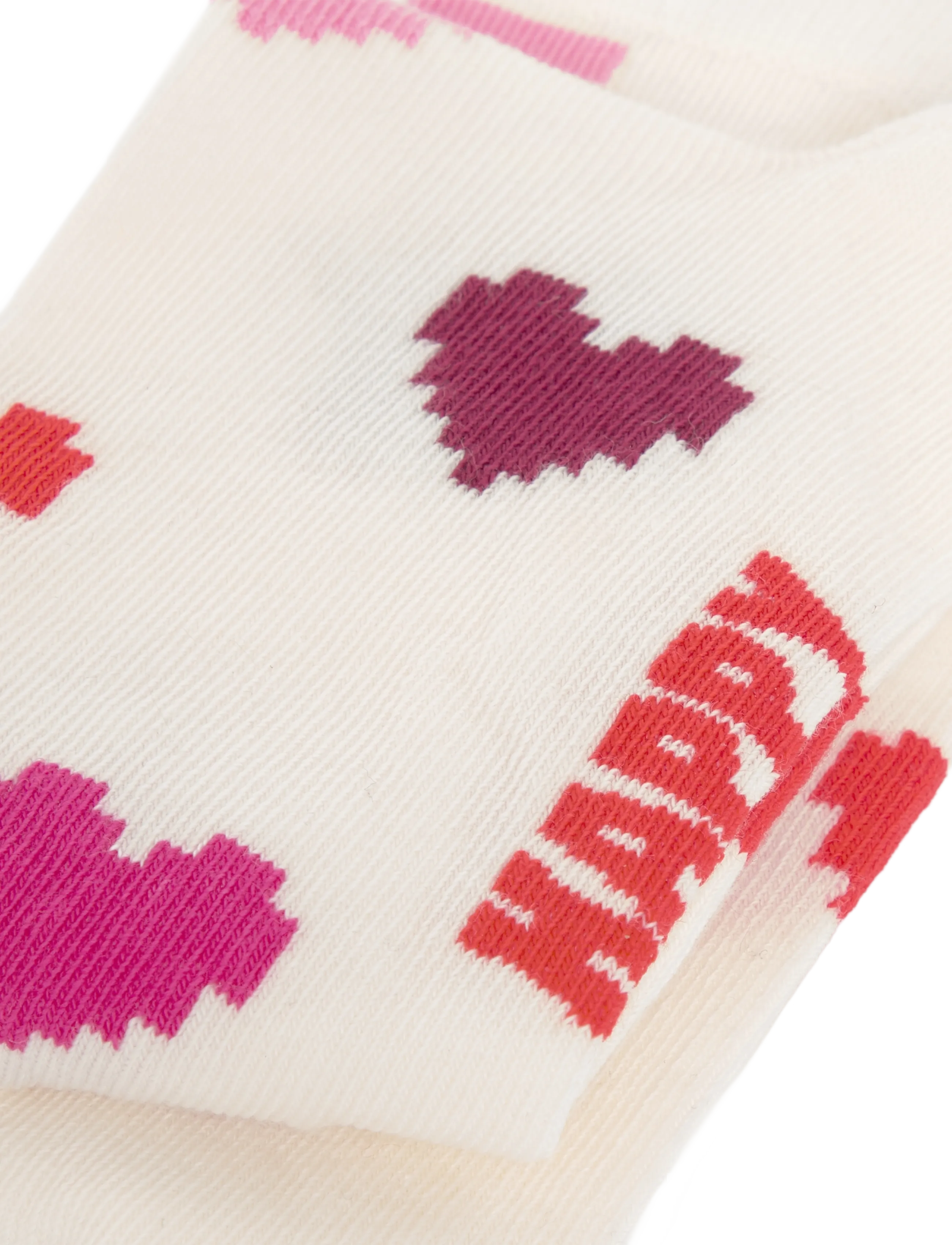 Happy Socks - Pixel Heart Sock - normale socken - white - 2