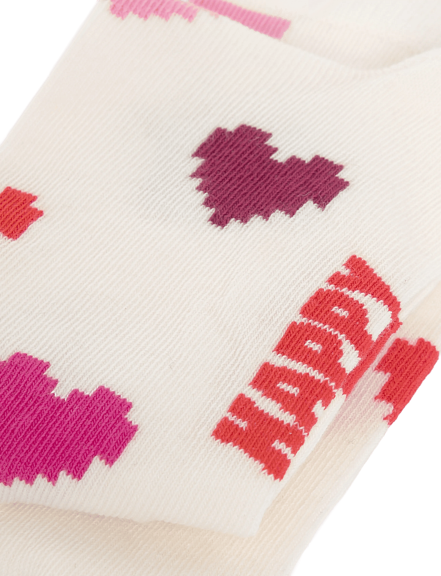 Happy Socks - Pixel Heart Sock - normale socken - white - 2