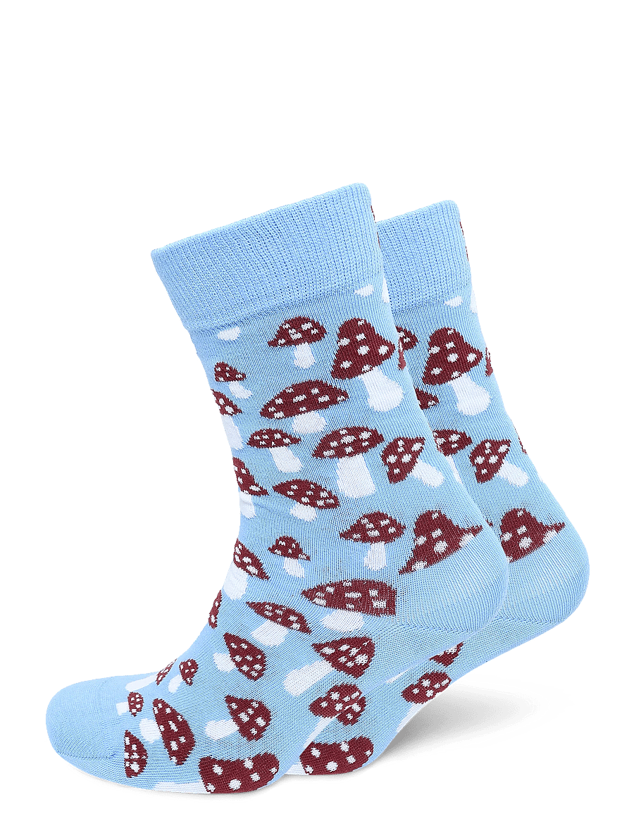 Happy Socks - Mushroom Sock - klassikalised sokid - light blue - 0