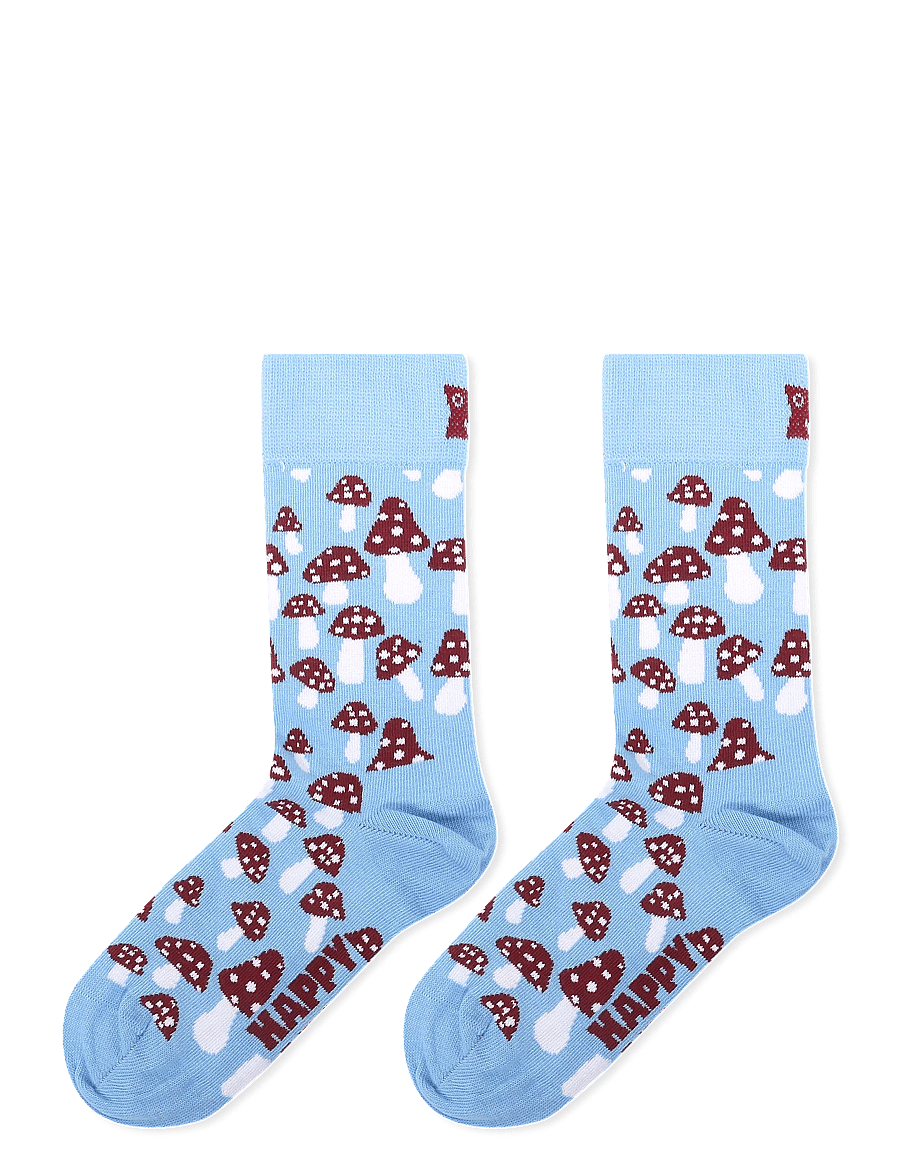 Happy Socks - Mushroom Sock - klassikalised sokid - light blue - 1