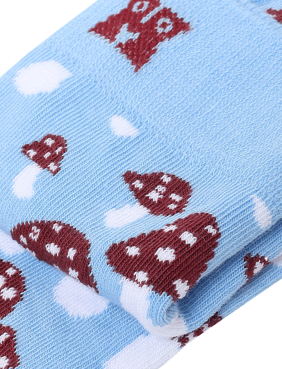 Happy Socks - Mushroom Sock - klassikalised sokid - light blue - 2