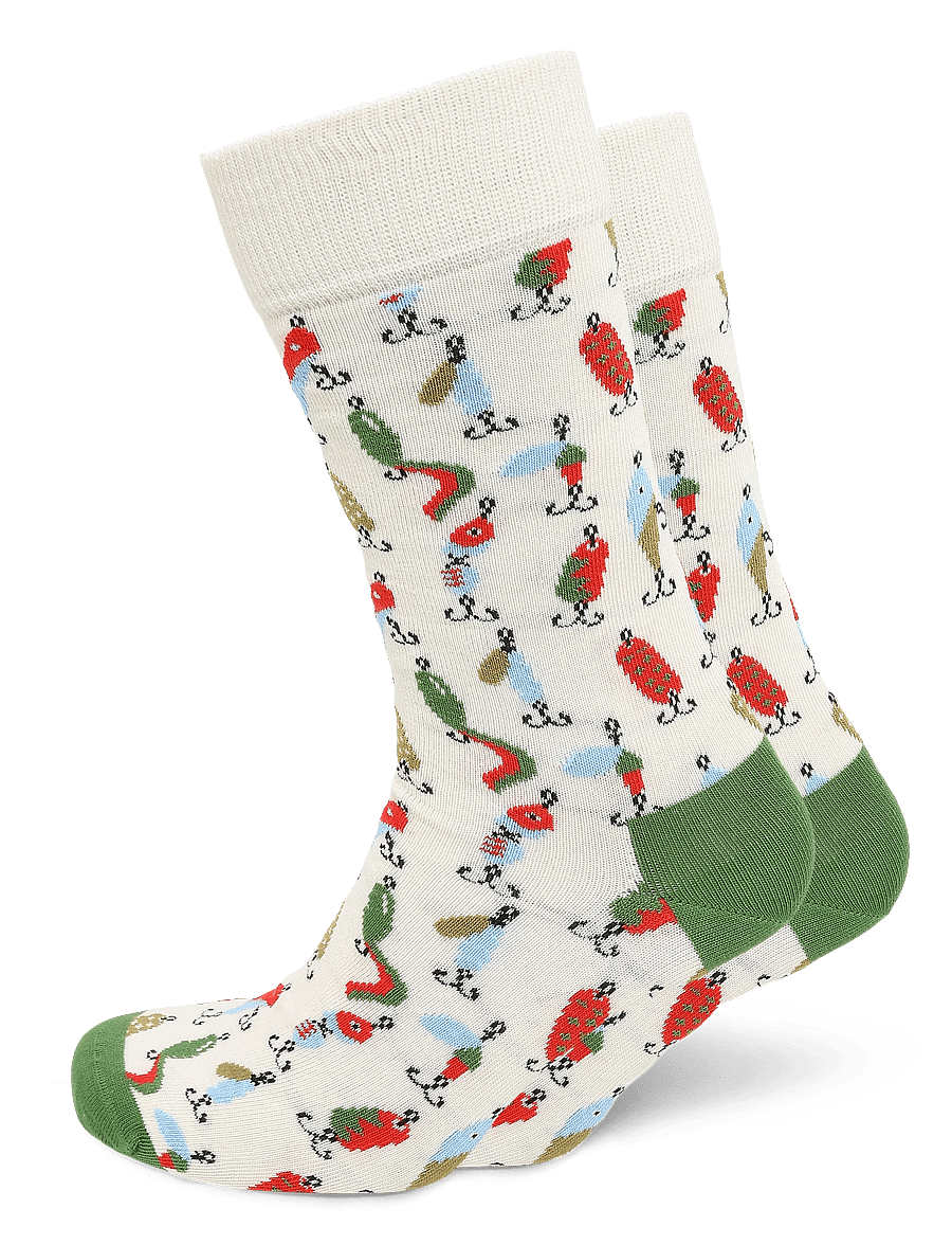 Happy Socks - Fishing Gear Sock - tennissocken - white - 0