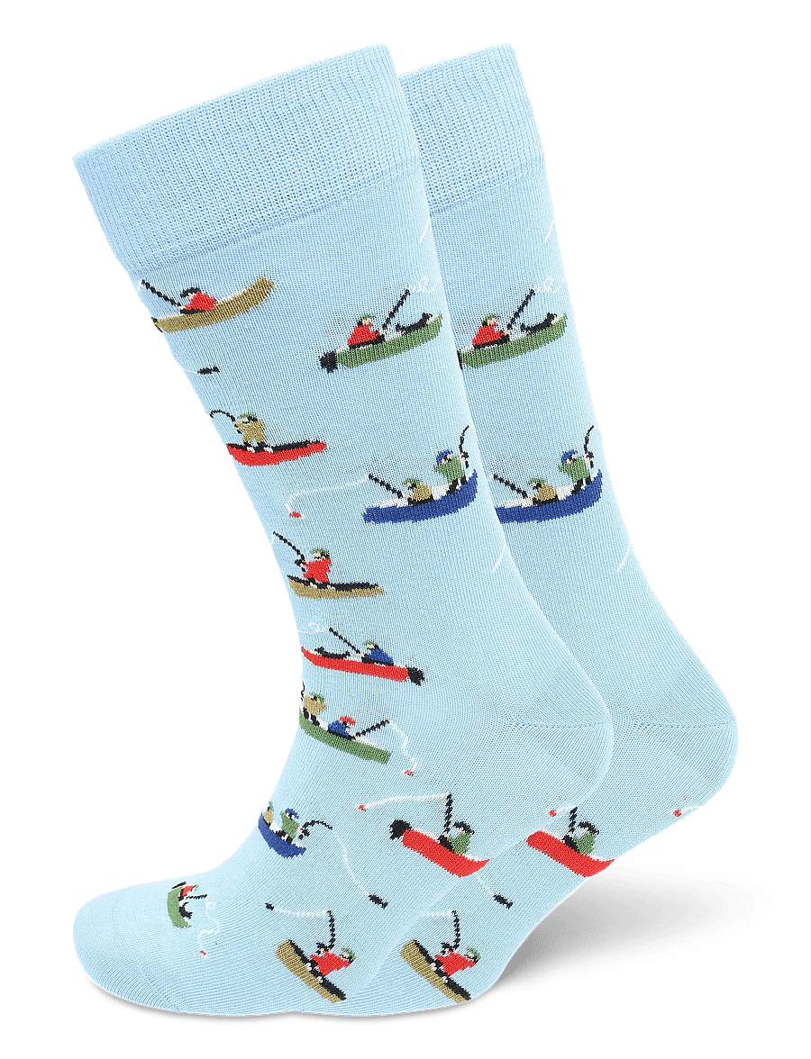 Happy Socks - Fishing Boat Sock - klassikalised sokid - light blue - 0