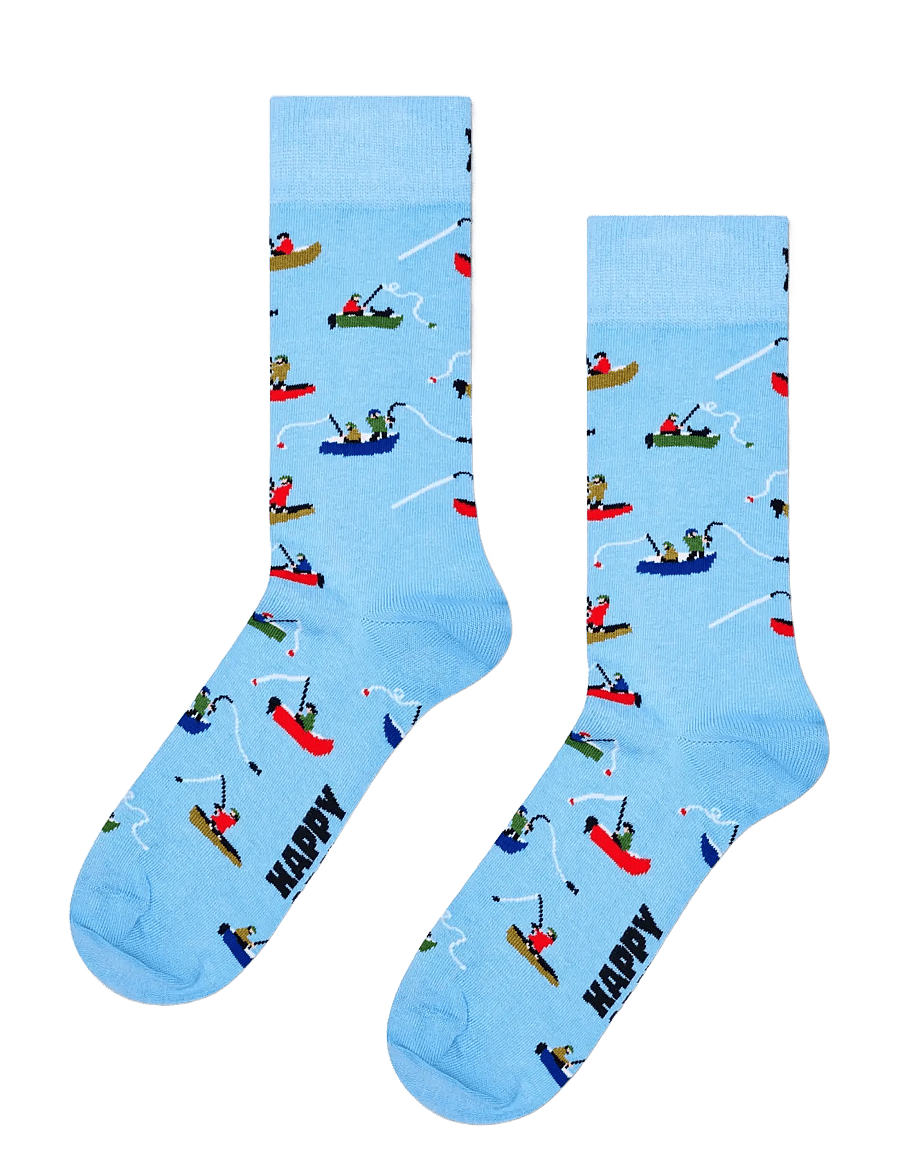 Happy Socks - Fishing Boat Sock - klassikalised sokid - light blue - 0