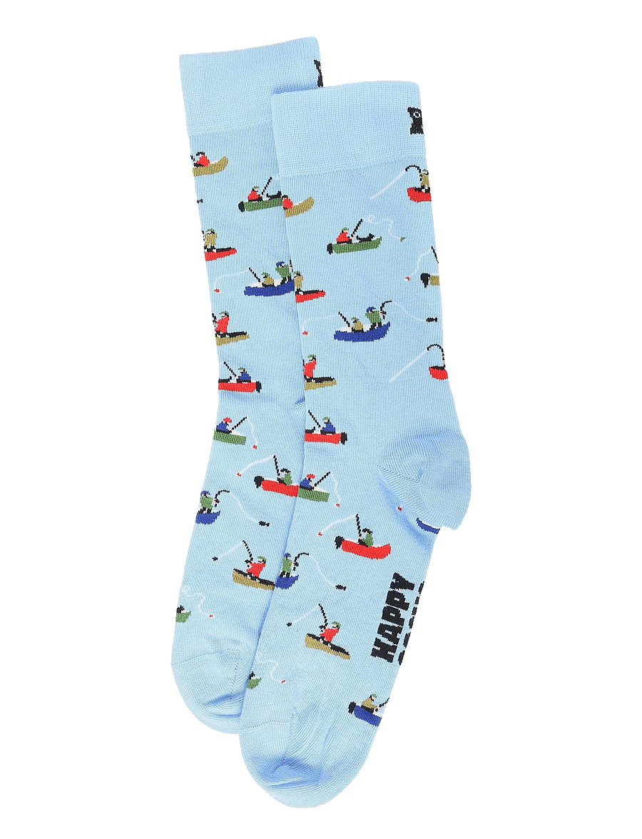 Happy Socks - Fishing Boat Sock - klassikalised sokid - light blue - 1