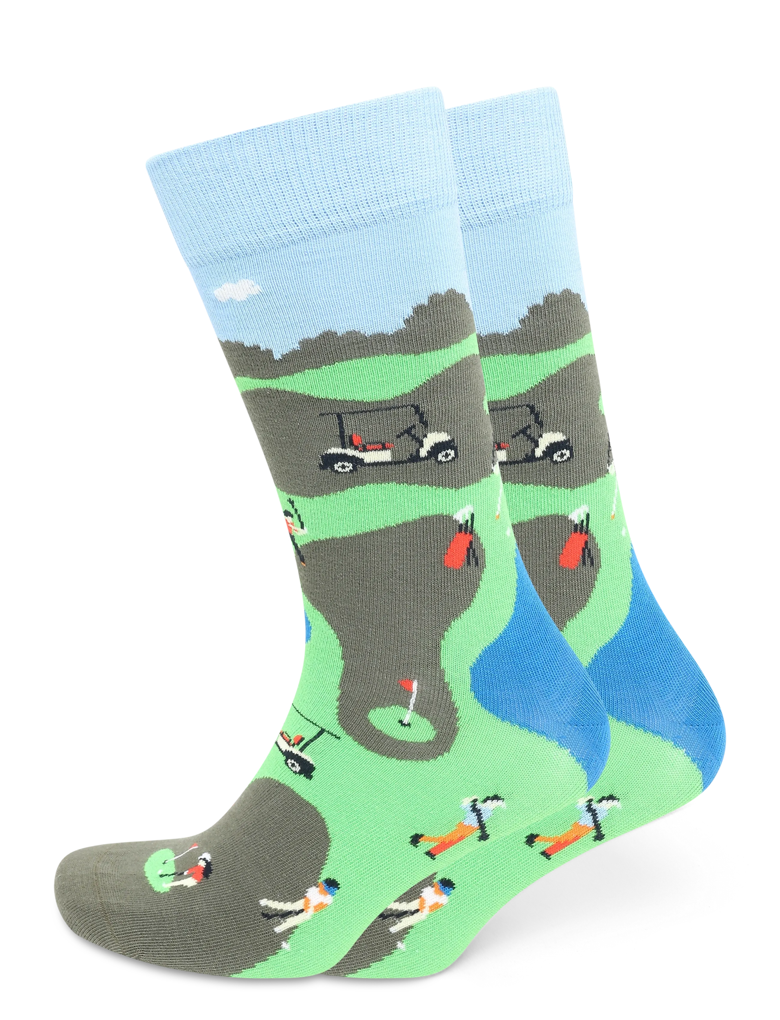 Happy Socks Golf Sock - Socken - GREEN / multi