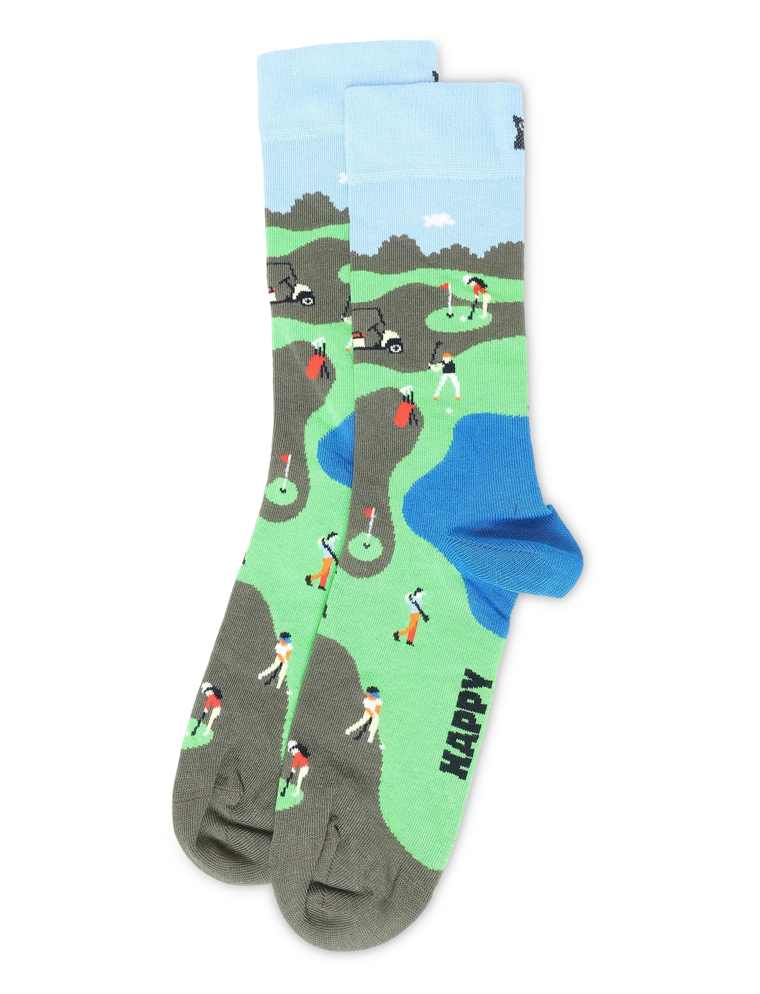 Happy Socks - Golf Sock - lägsta priserna - green - 1