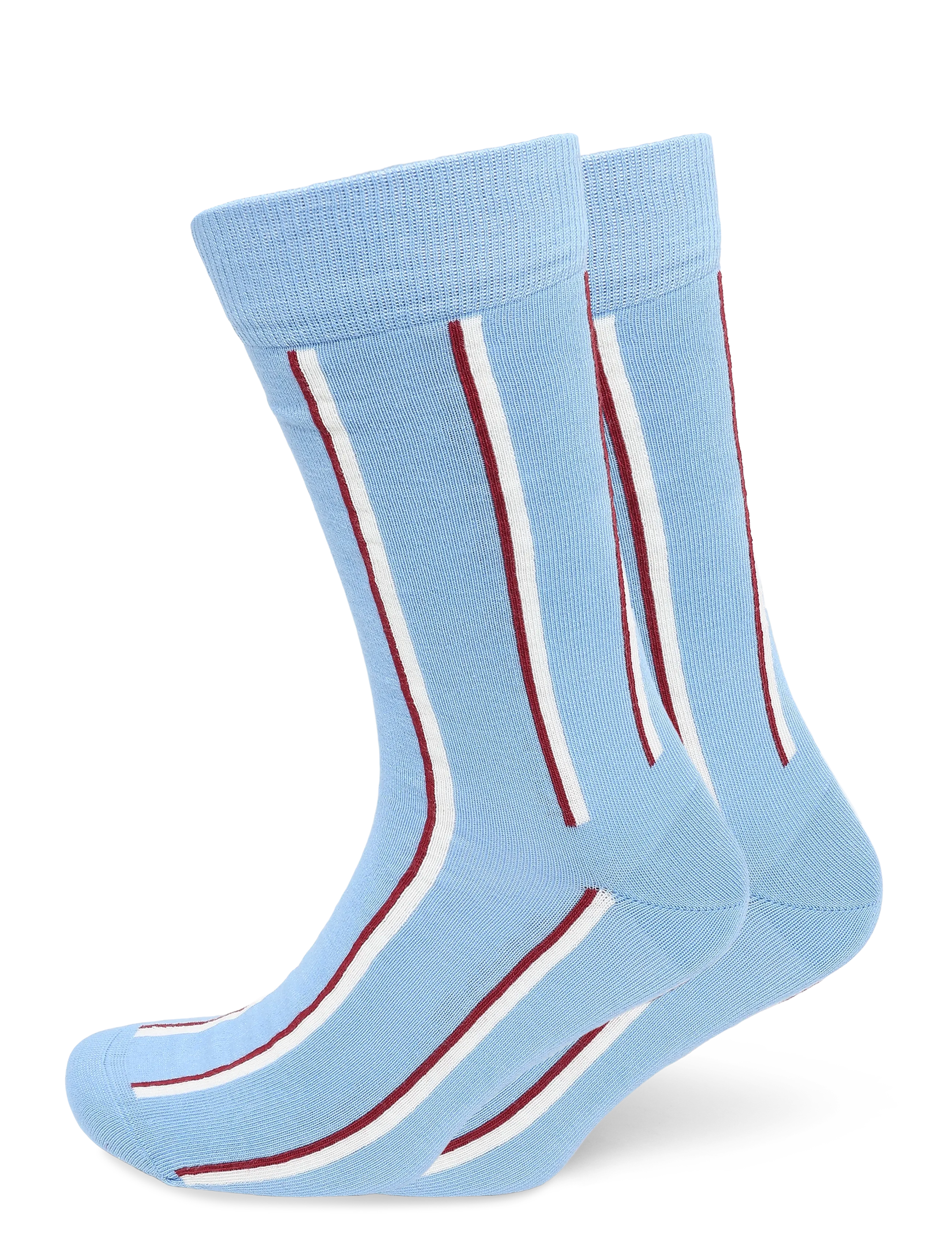 Happy Socks Vertical Stripe Sock, Mænd, Vertikal Stribet Sok, Blå, Str: 36-40