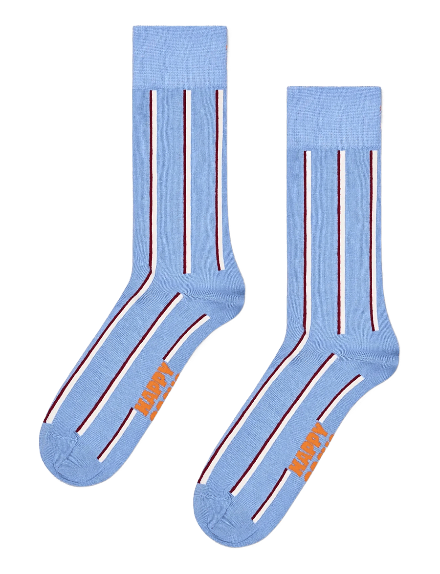 Happy Socks - Vertical Stripe Sock - light blue - 0