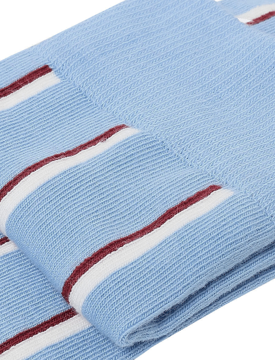 Happy Socks - Vertical Stripe Sock - klassikalised sokid - light blue - 2