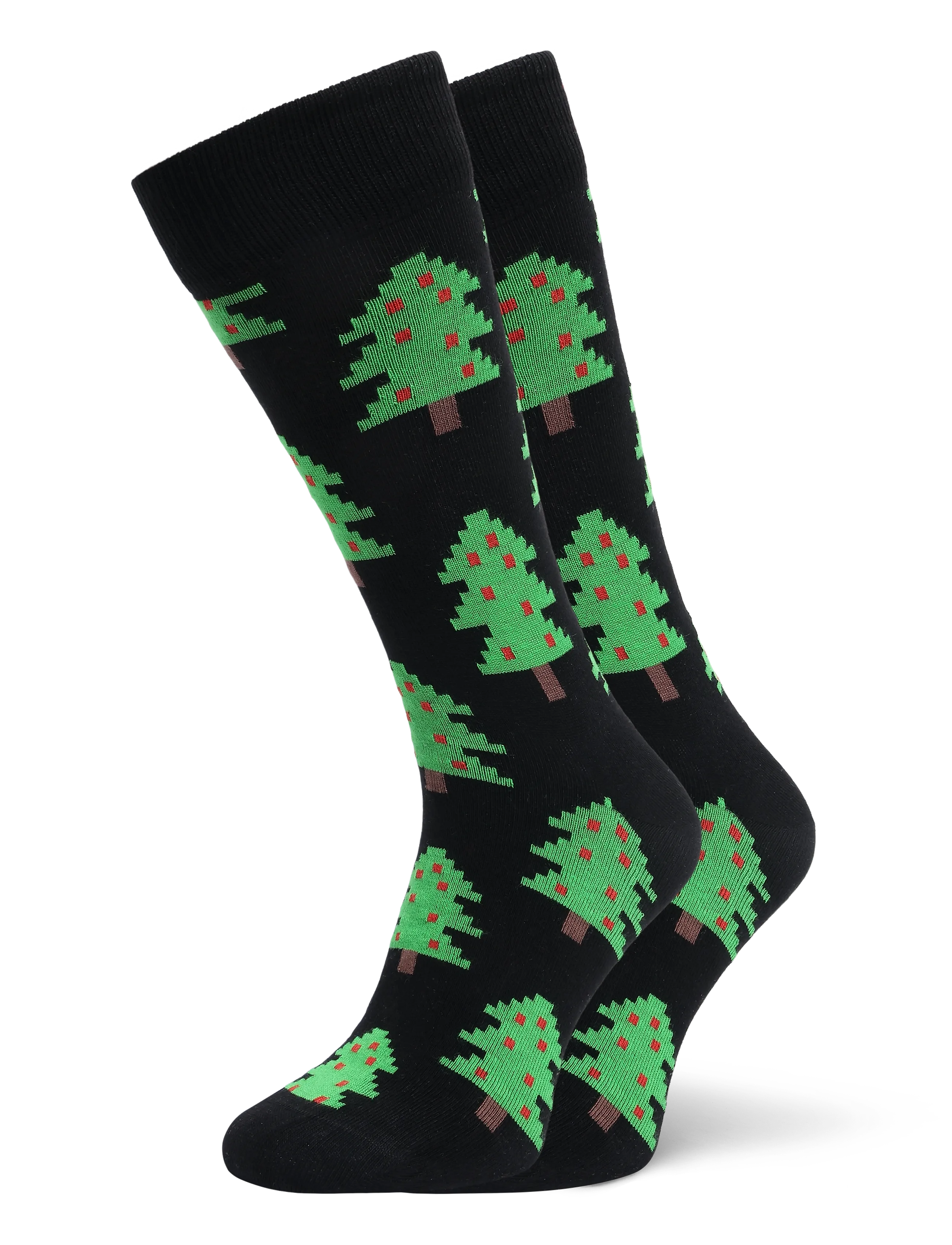 Happy Socks Holiday Trees Sock - Strumpor - BLACK / black