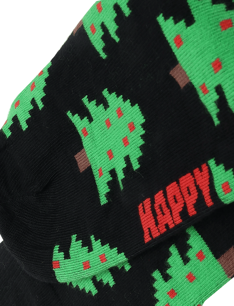 Happy Socks - Holiday Trees Sock - vanliga strumpor - black - 2
