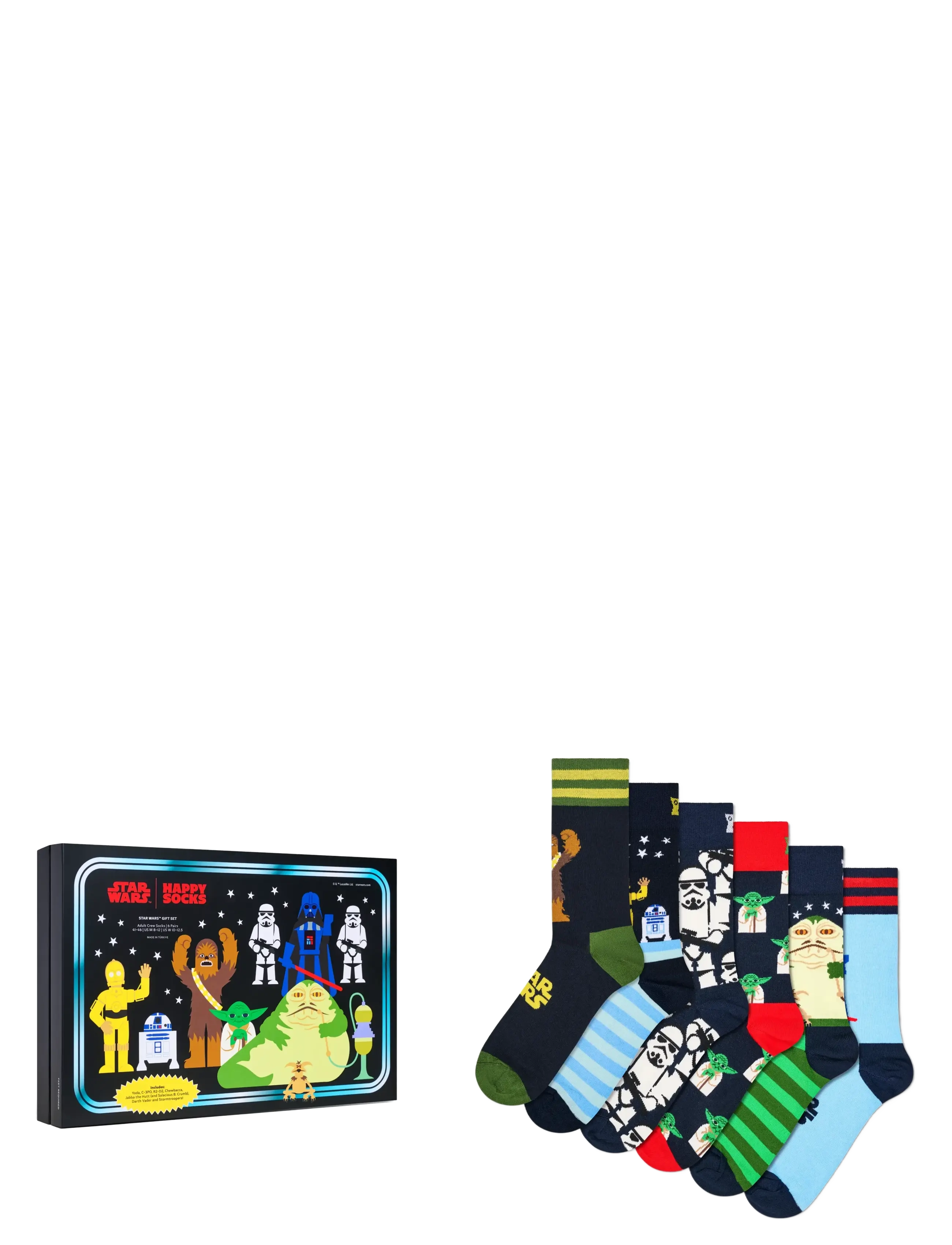 Happy Socks STAR WARS™ 6-Pack Socks Gift Set - Crew socks - LIGHT BLUE / navy
