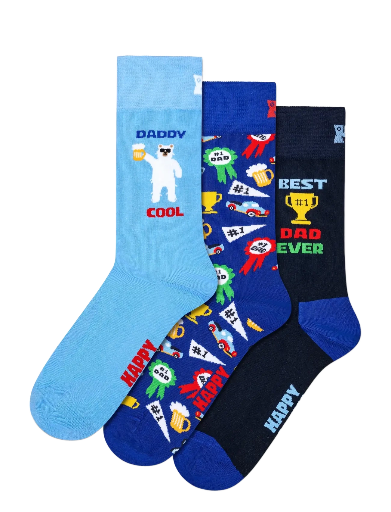 Happy Socks - 3-Pack Dad Socks Gift Set - light blue - 1