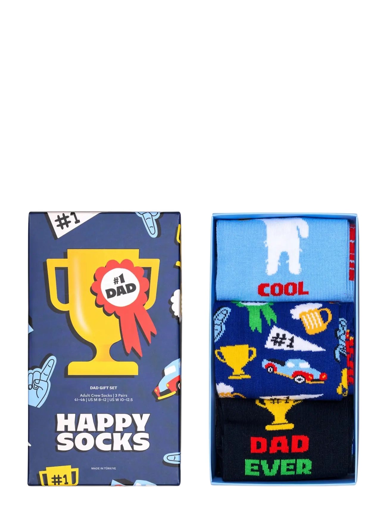 Happy Socks - 3-Pack Dad Socks Gift Set - light blue - 5