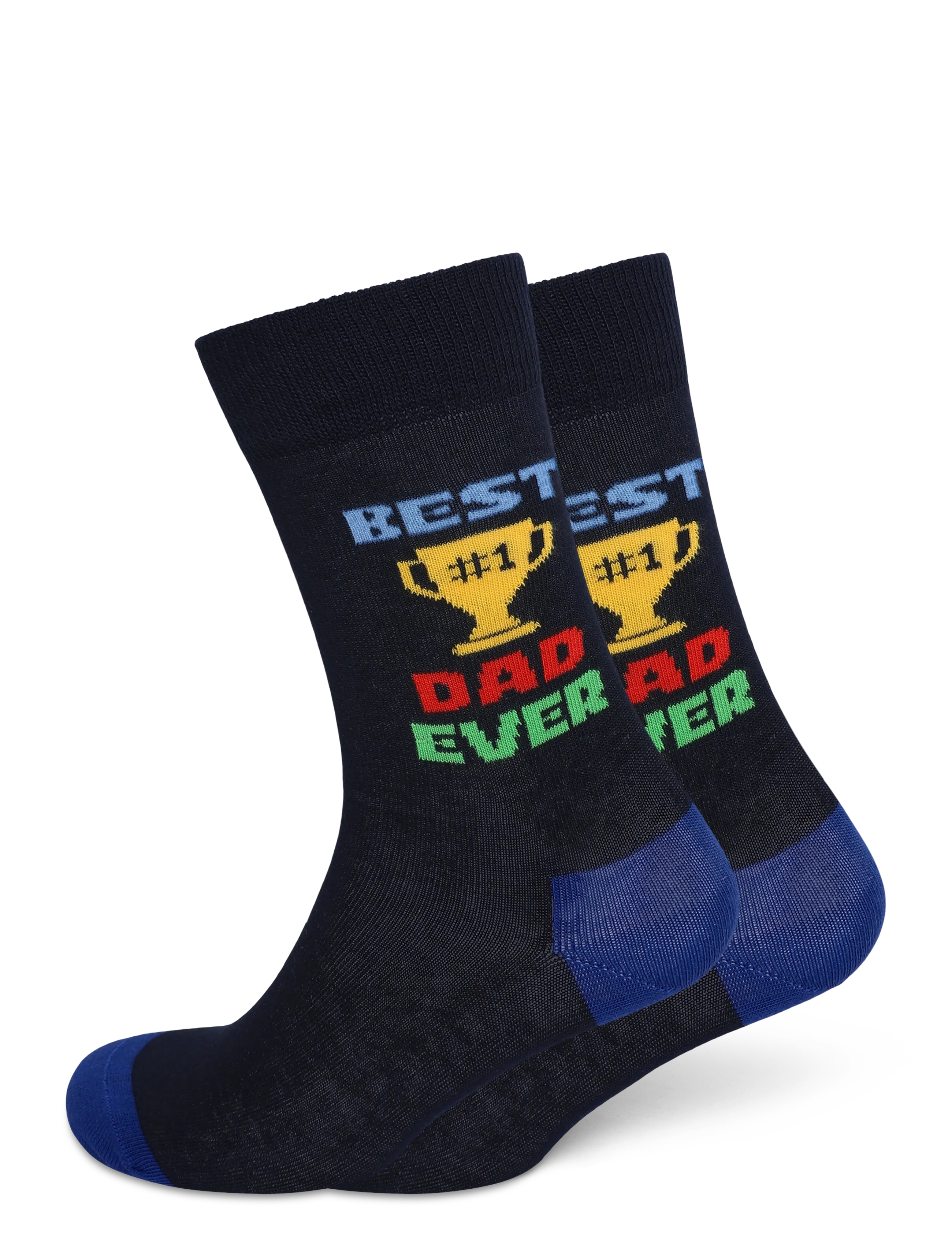 Happy Socks Best Dad Ever Sock - Happy Socks - NAVY / black
