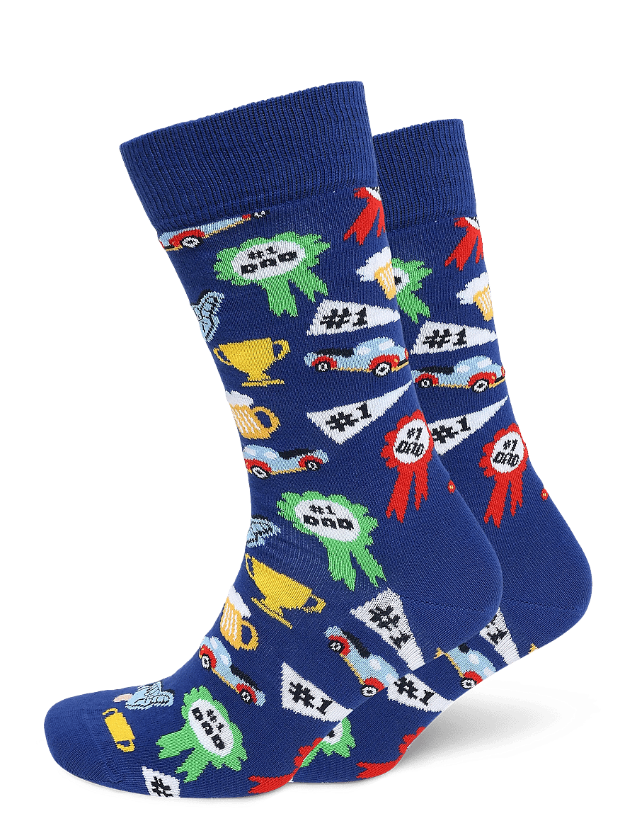 Happy Socks - Number One Dad Sock - klassikalised sokid - blue - 0