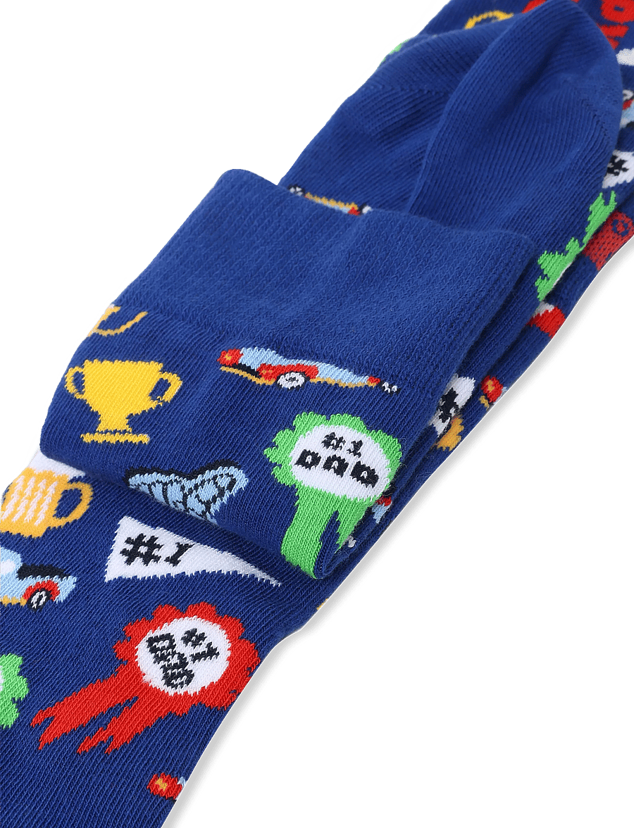 Happy Socks - Number One Dad Sock - klassikalised sokid - blue - 2