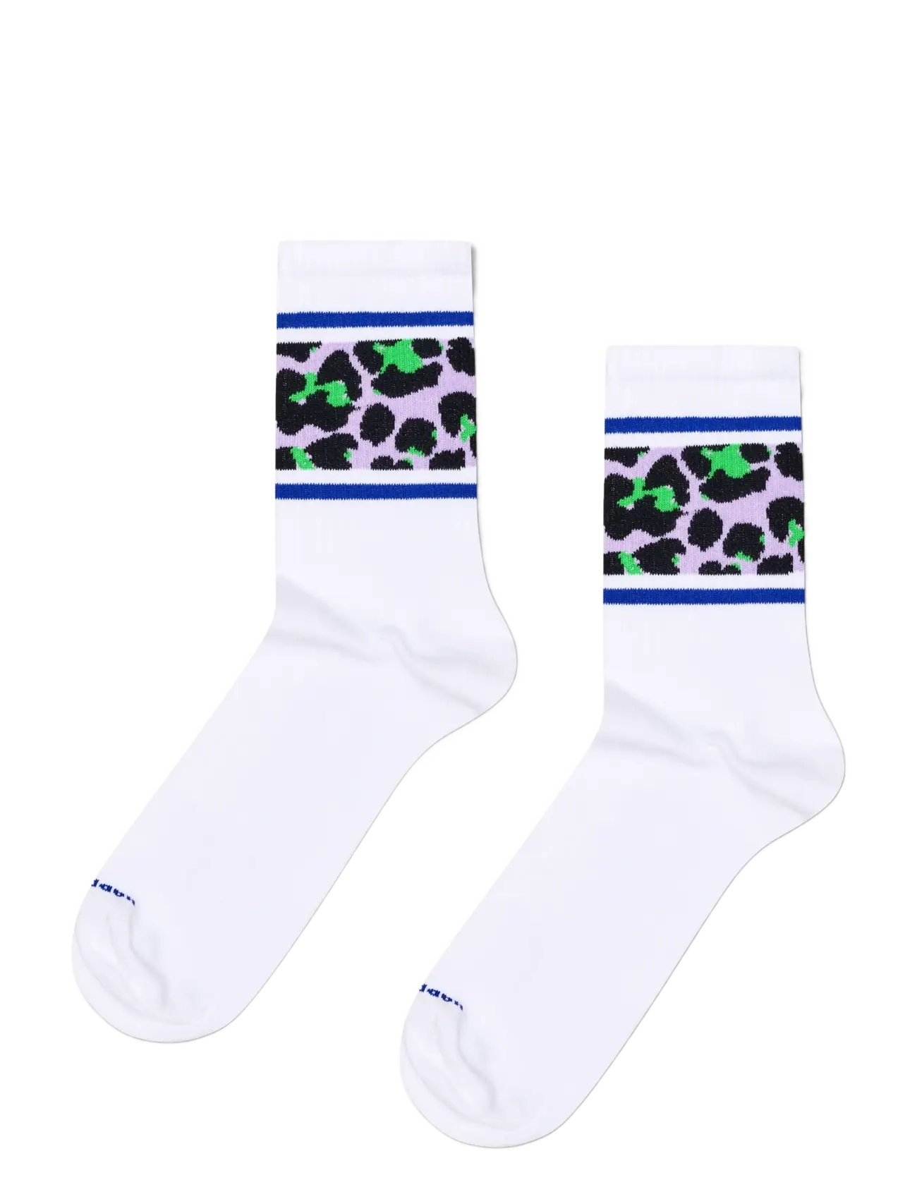 Happy Socks - 2-Pack Leo Stripe Sneaker Socks - white - 1