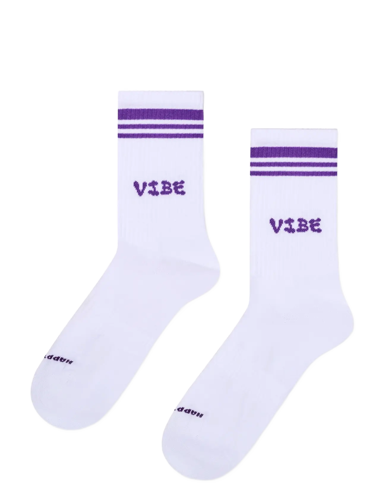 Happy Socks - 2-Pack Leo Stripe Sneaker Socks - white - 2