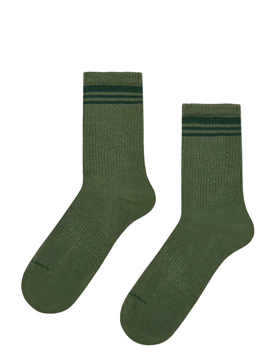 Happy Socks - 5-Pack Solid Stripe Sneaker Socks - vanliga strumpor - turquoise - 2