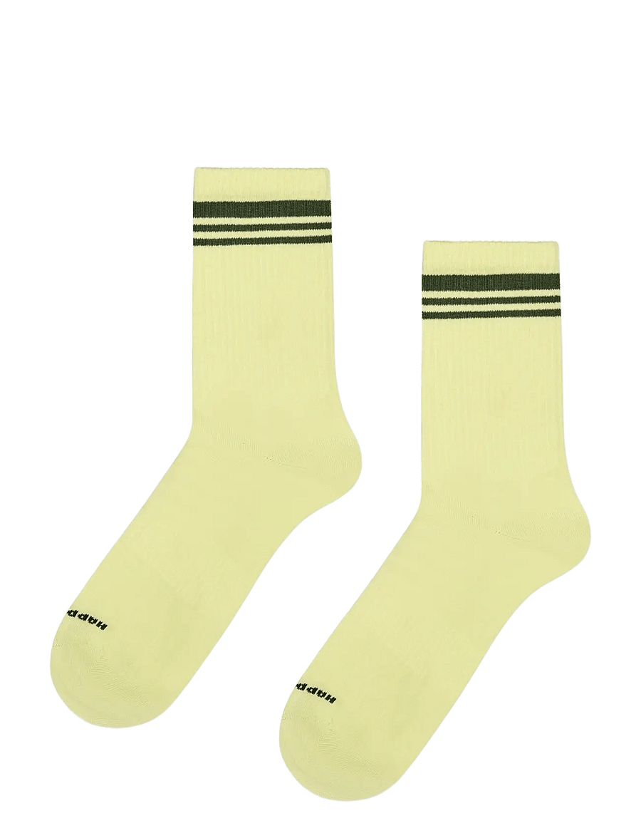 Happy Socks - 5-Pack Solid Stripe Sneaker Socks - vanliga strumpor - turquoise - 5