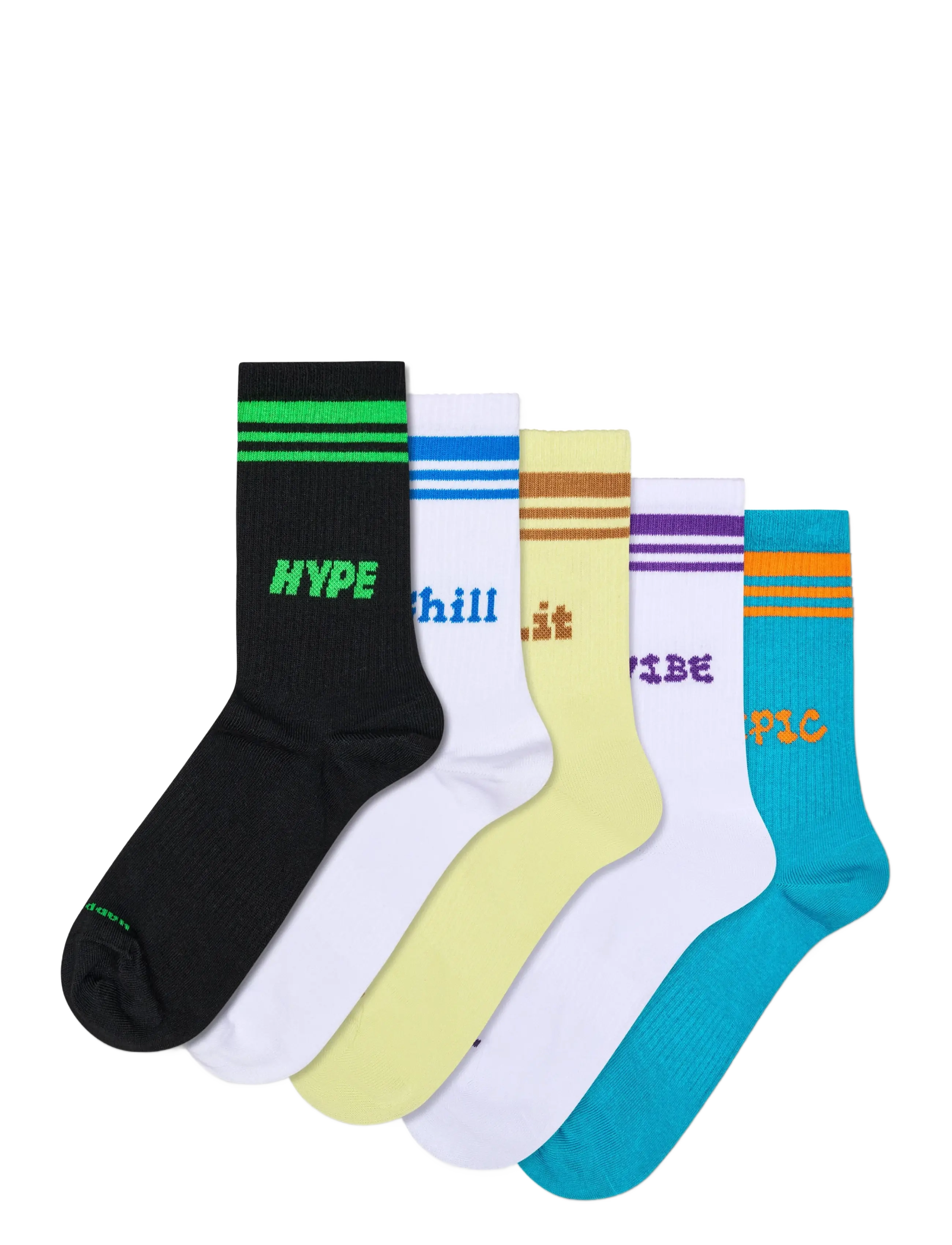 Happy Socks 5-Pack Epic Sneaker Socks - Underkläder - BLACK / multi