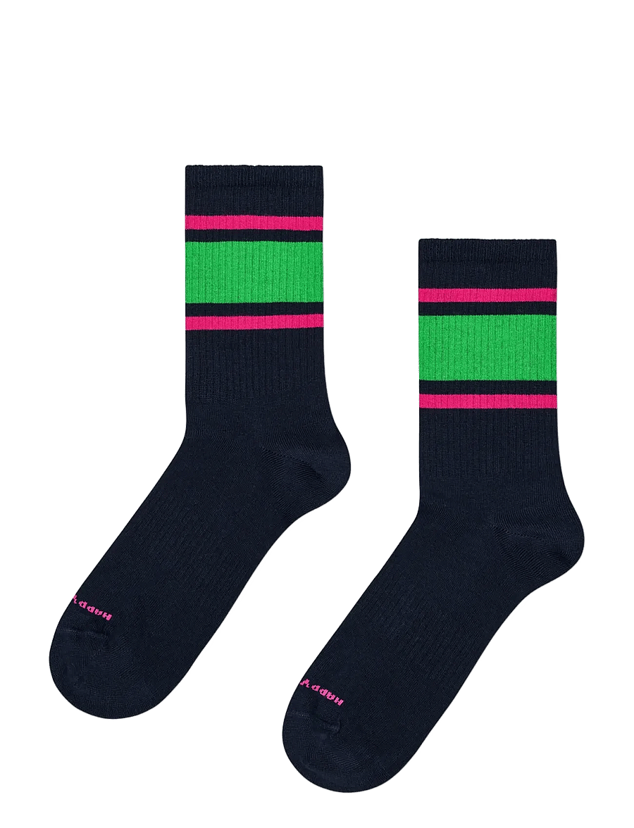 Happy Socks - 5-Pack Simple Stripe Sneaker Socks - vanliga strumpor - white - 2