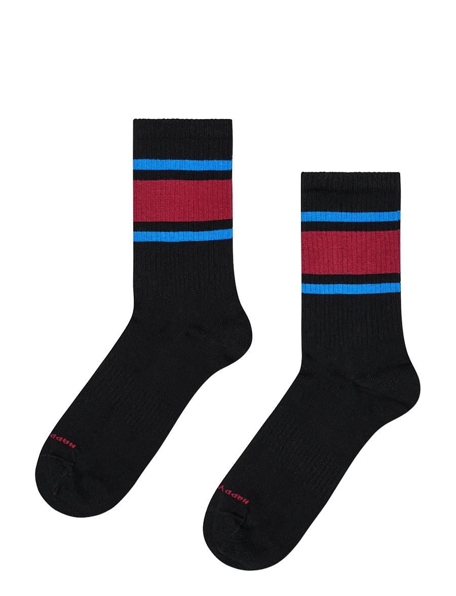 Happy Socks - 5-Pack Simple Stripe Sneaker Socks - vanliga strumpor - white - 4