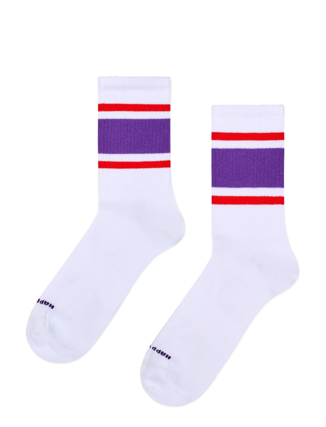 Happy Socks - 5-Pack Simple Stripe Sneaker Socks - vanliga strumpor - white - 5