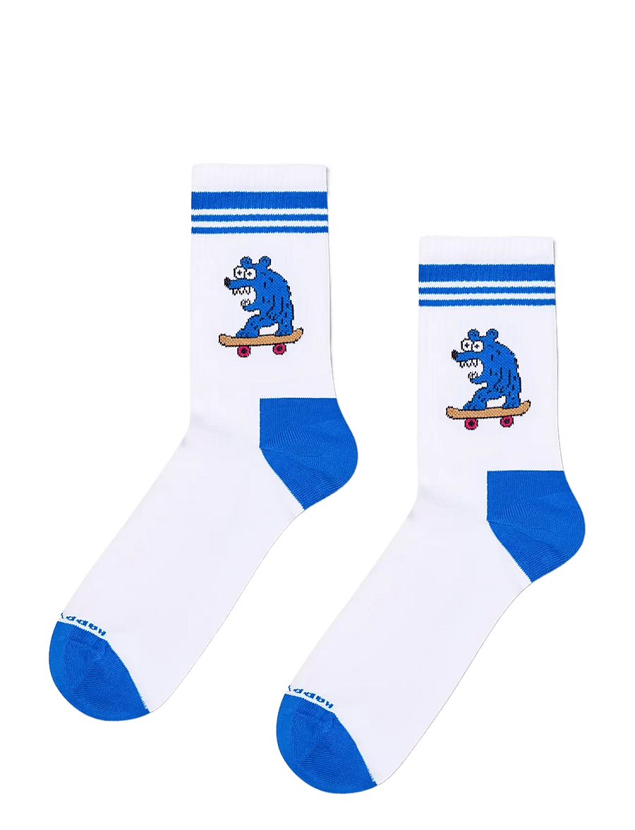 Happy Socks - 5-Pack Blue Sneaker Socks - white - 4