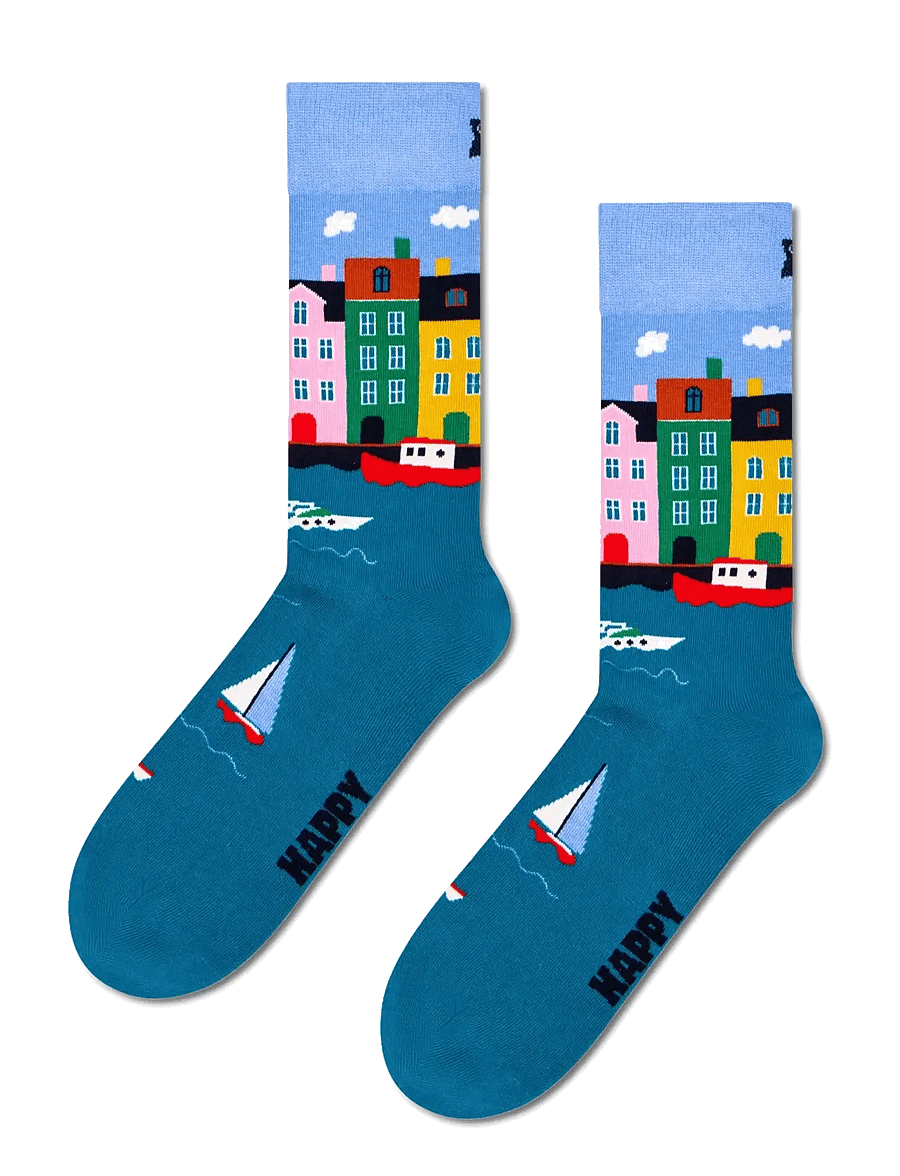 Happy Socks - 3-Pack Denmark Gift Set - tennissocken - turquoise - 2