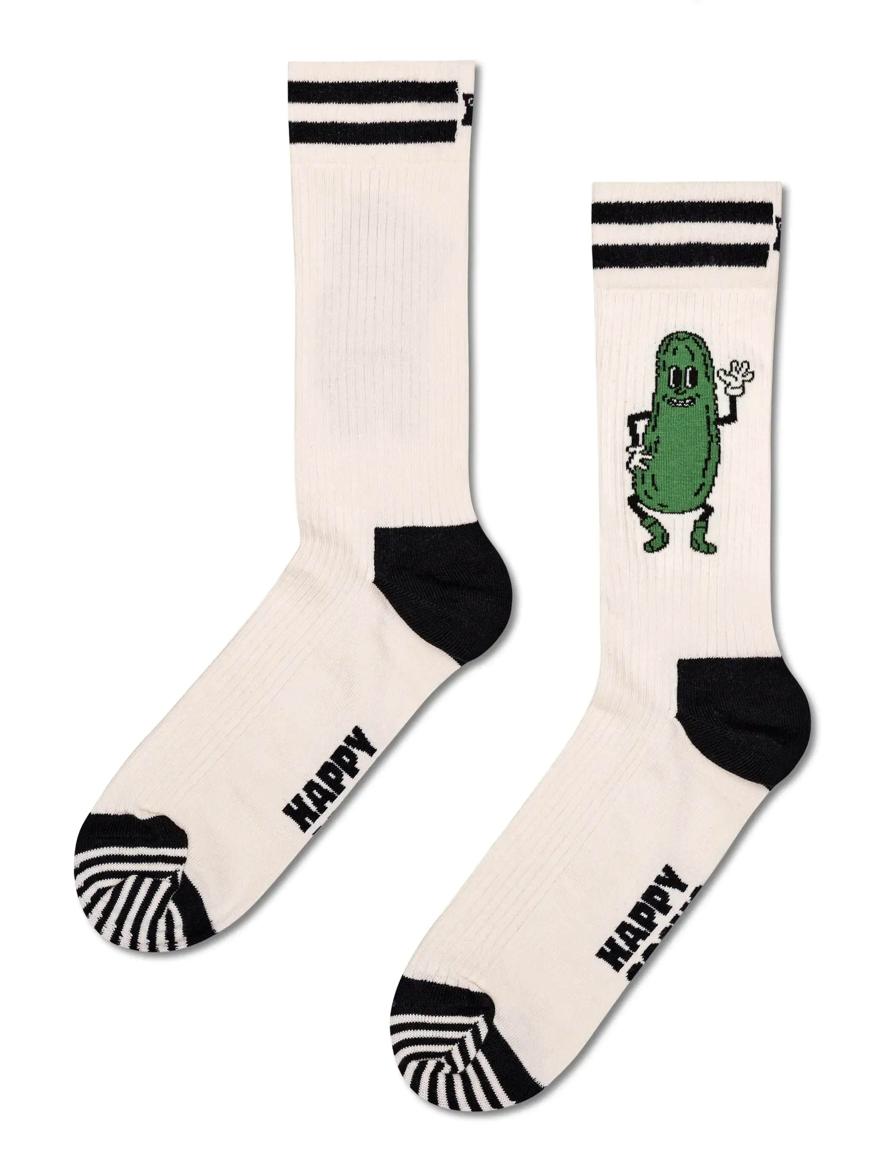 Happy Socks - Pickles Sock - laveste priser - white - 2