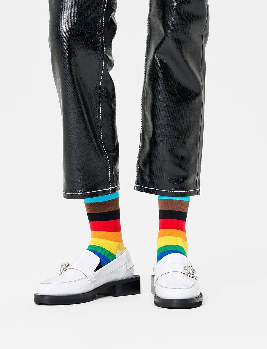 Happy Socks - Pride Stripe Sock - klassikalised sokid - multi - 0