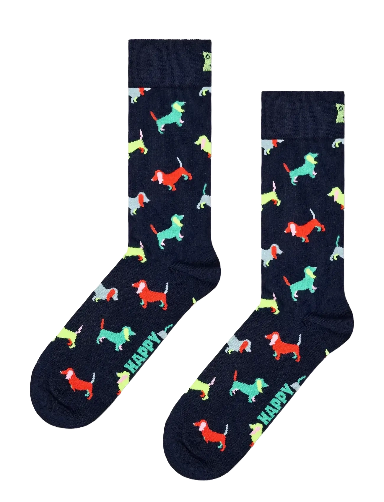 Happy Socks Puppy Love Sock - Strømper - NAVY / navy