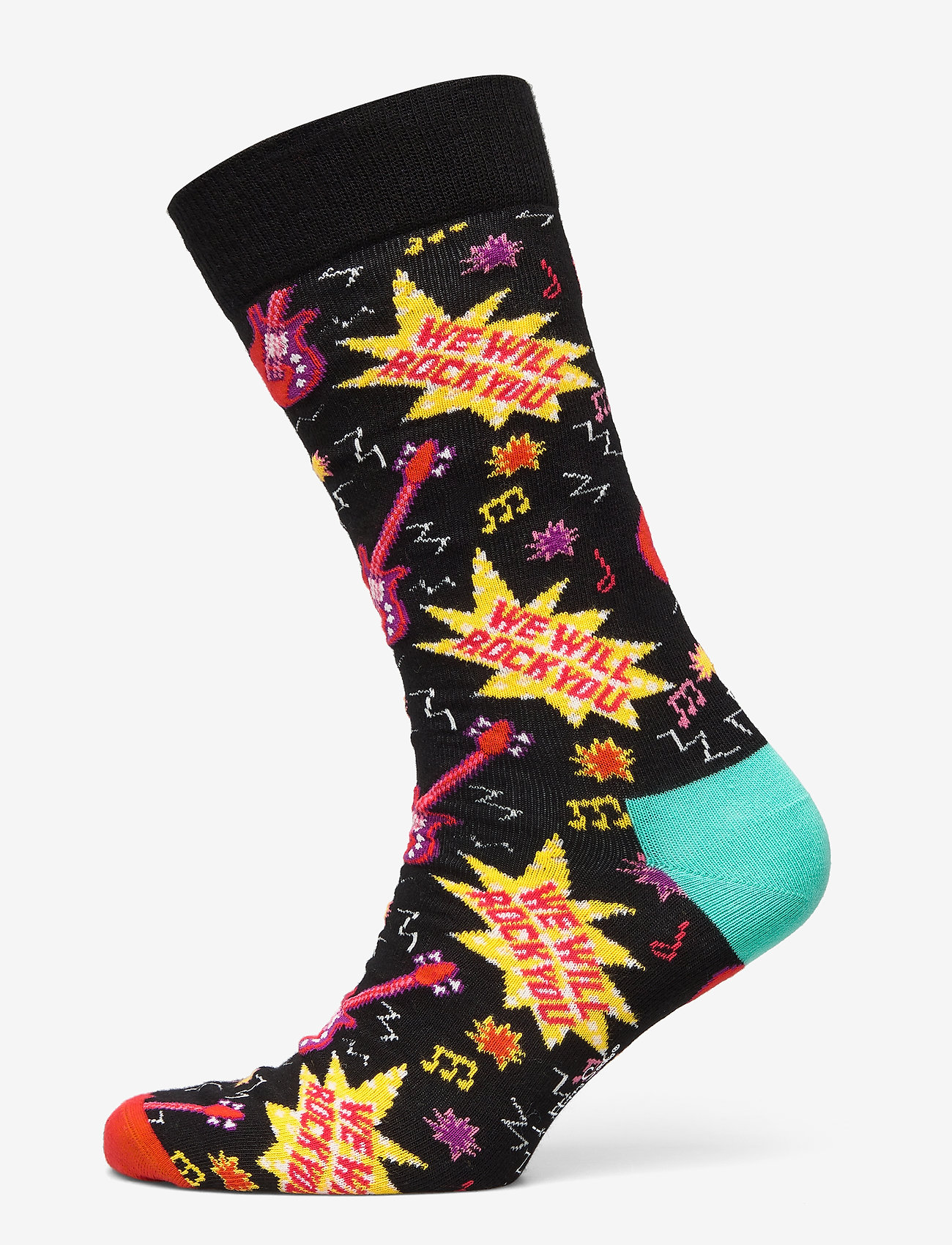 Happy Socks - We Will Rock You Sock - black - 0