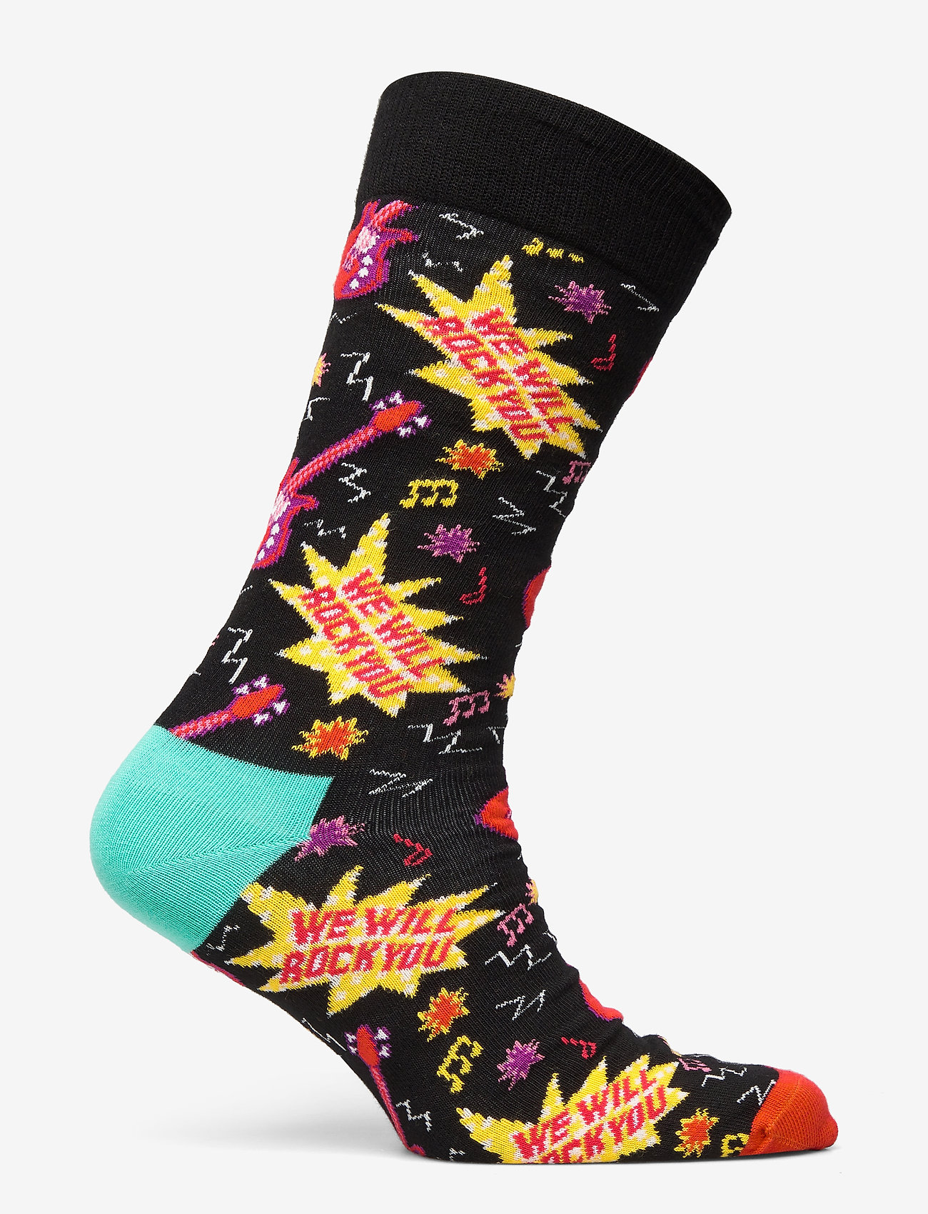 Happy Socks - We Will Rock You Sock - black - 1