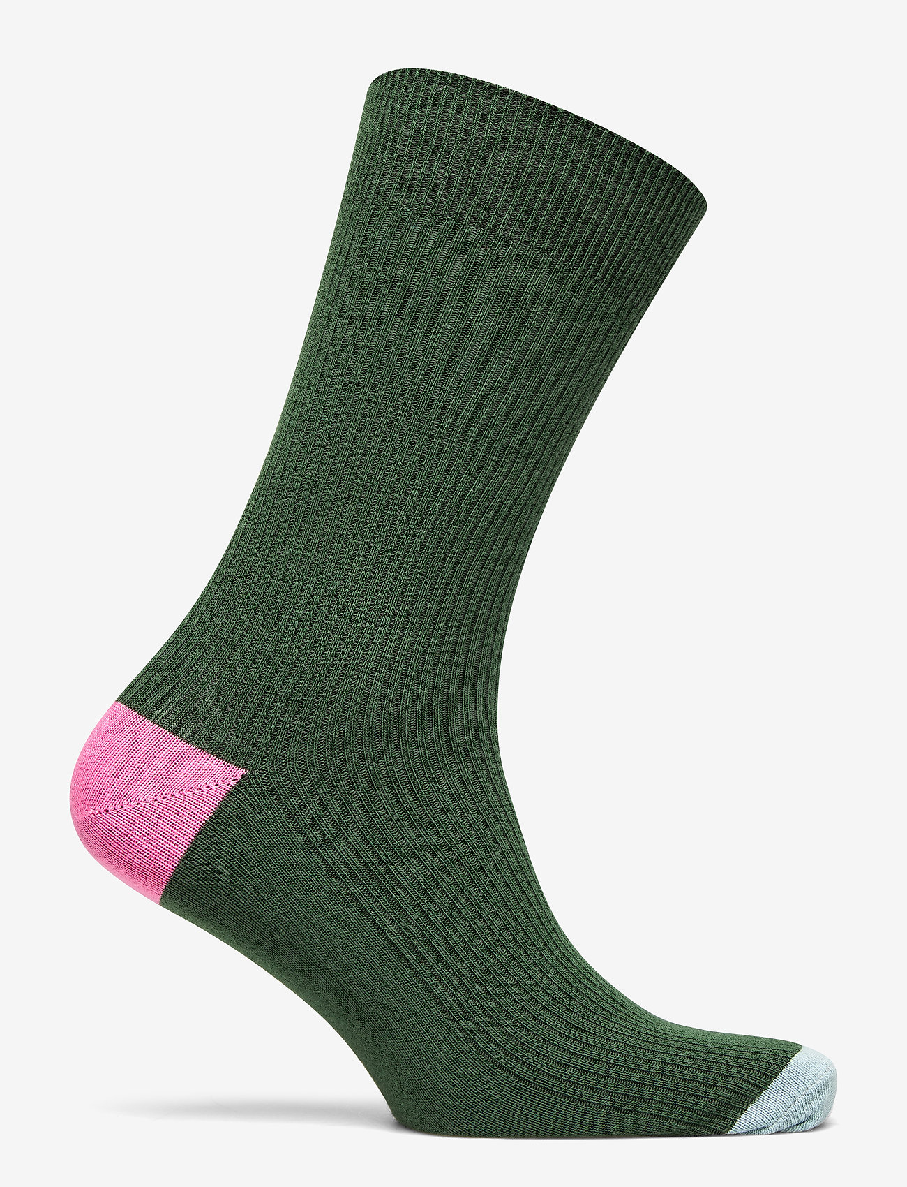 Happy Socks - Ribbed Embroidery Ying Yang Cow Sock - green - 1