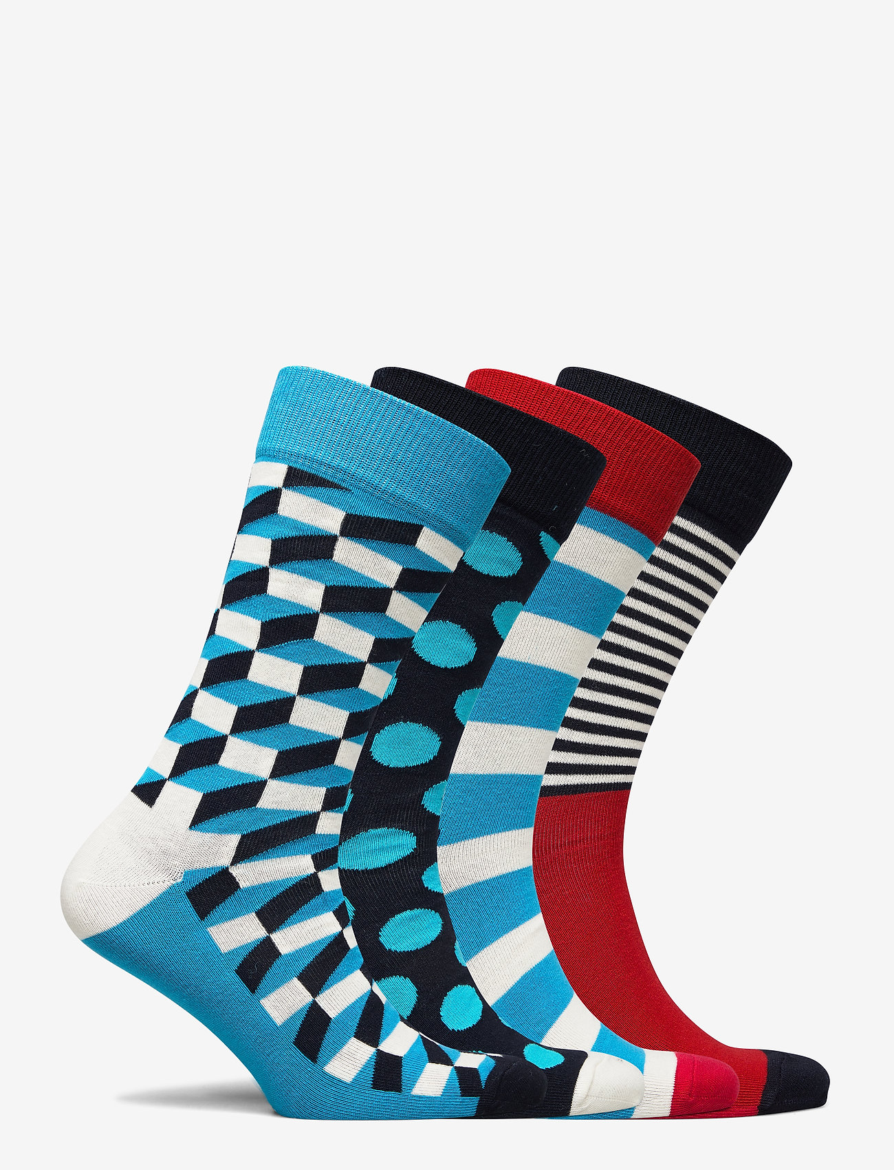 Happy Socks - 4 pk Filled Optic Gift Box - multi - 1