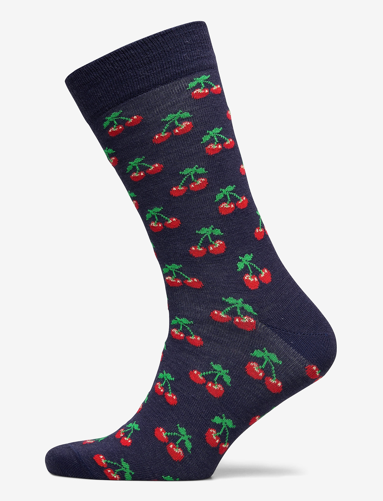 Wool Cherry Sock - NAVY